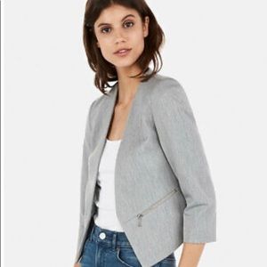 Express Zip Pocket Cutaway Blazer (8)